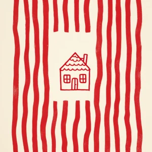 Stripy Red House